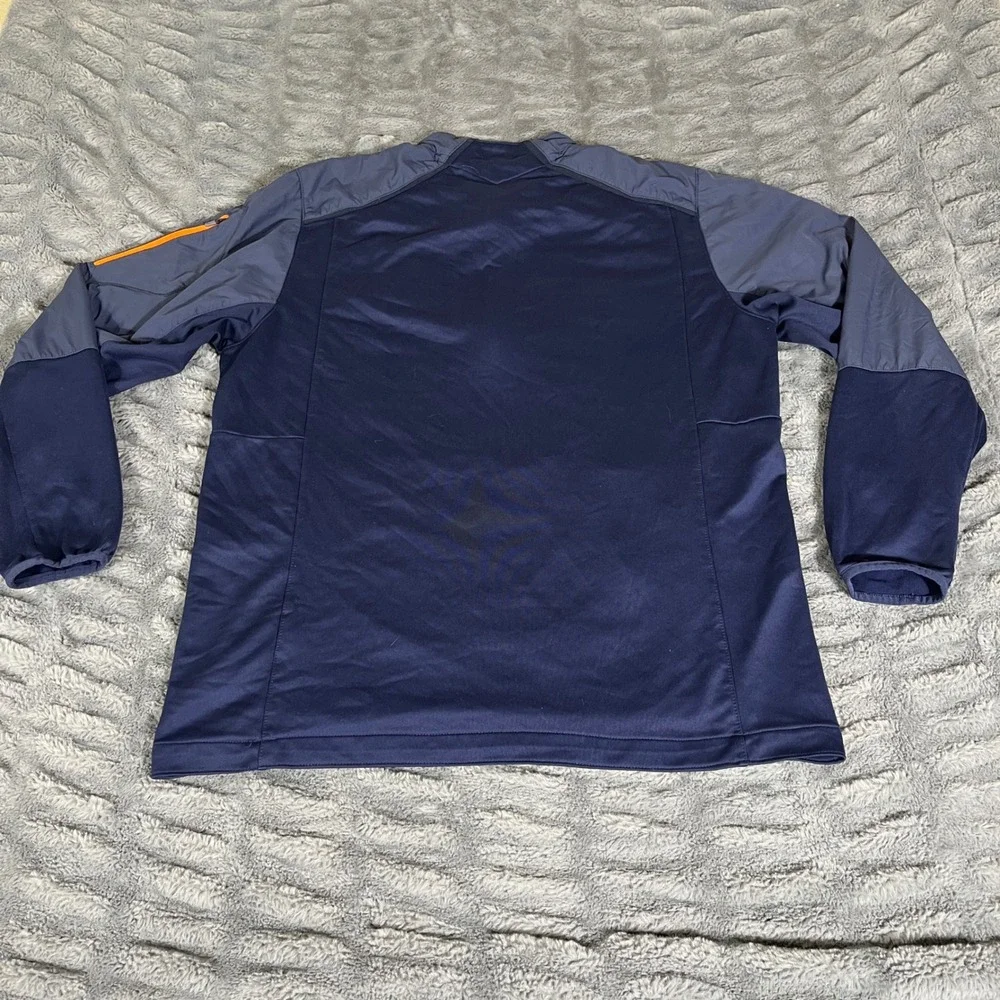 Nike NFL Denver‎ Broncos Dri-FIT 1/4 Zip Pullover Jacket Navy Blue Mens Medium